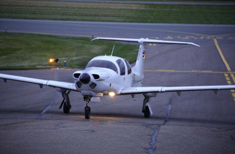 De DA50RG is geland!