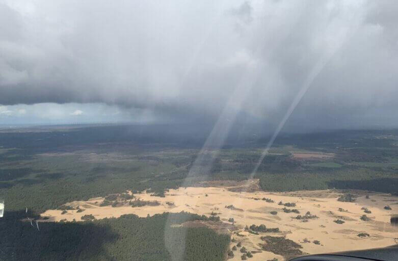 Rondje vliegen over de Veluwe